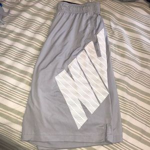Gray Nike gym shorts